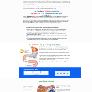 landingpage thực phẩm chức năng