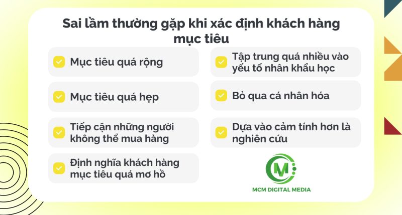Những Sai Lầm Phổ Biến Khi Xác Định Khách Hàng Mục Tiêu