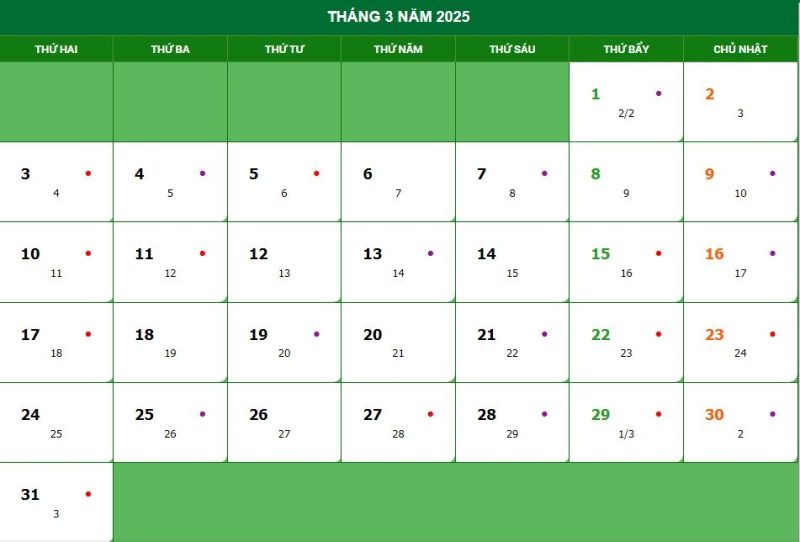Tại Sao Nên Chọn Ngày Đẹp Tháng 3 Năm 2025