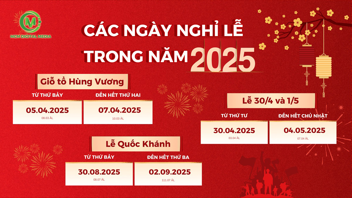 Ngày Nghỉ Lễ Năm 2025