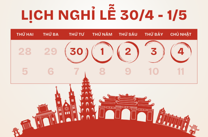 Lịch Nghỉ Lễ 30/4 Năm 2025