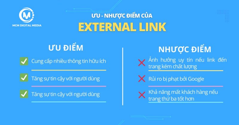 Những lỗi thường gặp khi dùng External Link