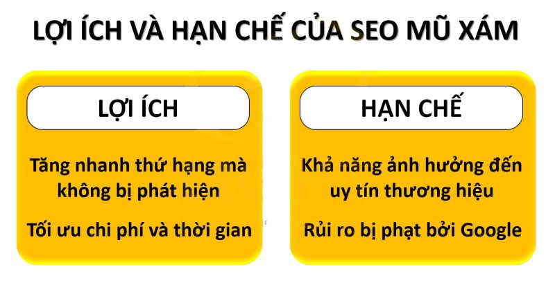 Ưu điểm của SEO mũ xám