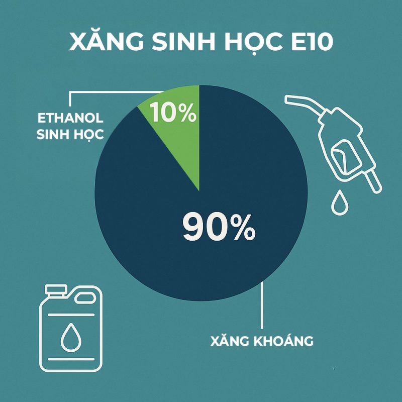 Thành Phần Xăng E10 & Cách Pha Chế