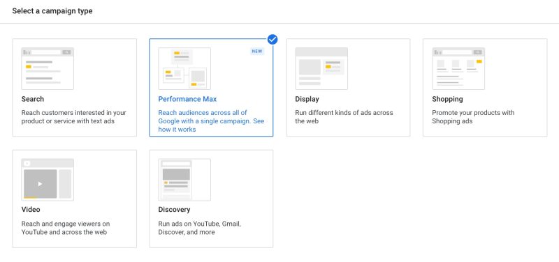 Cách thiết lập chiến dịch Performance Max Google Ads
